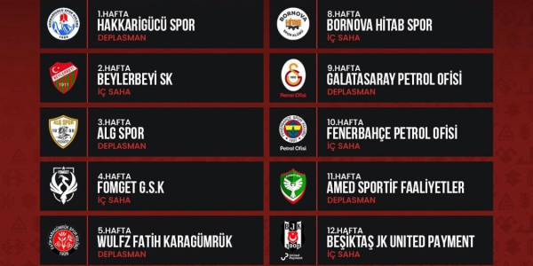 2024-2025 FİKSTÜRÜ